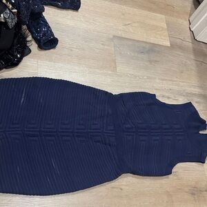 Parker Navy Blue Midi Dress